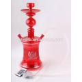 Venta por mayor Al Fakher tabaco cachimba de cristal Shisha pipa de agua con LED